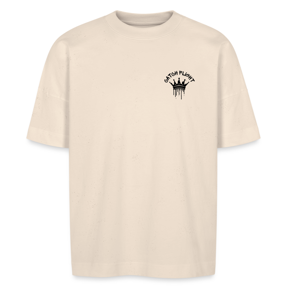 CATCH FLIGHT Original Oversize T-SHIRT DROP THE MIC - Naturweiß