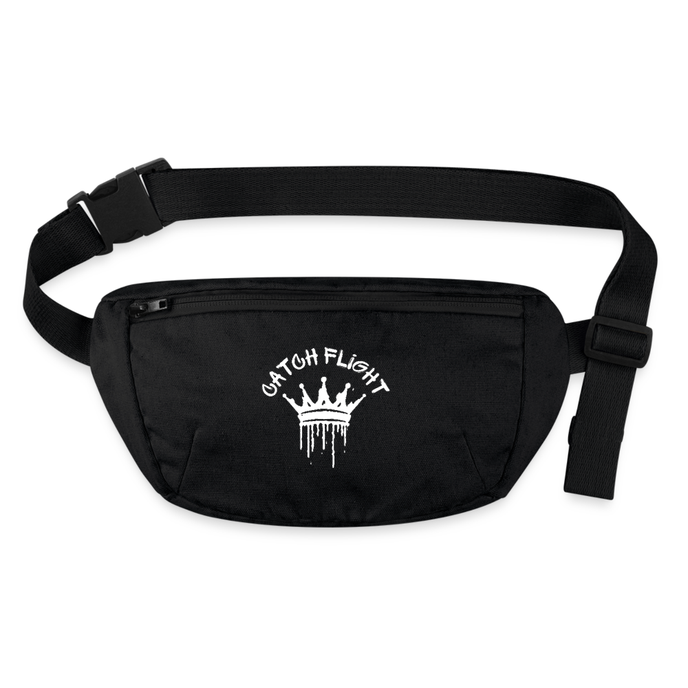 catch flight recycelte Bauchtasche black - Schwarz