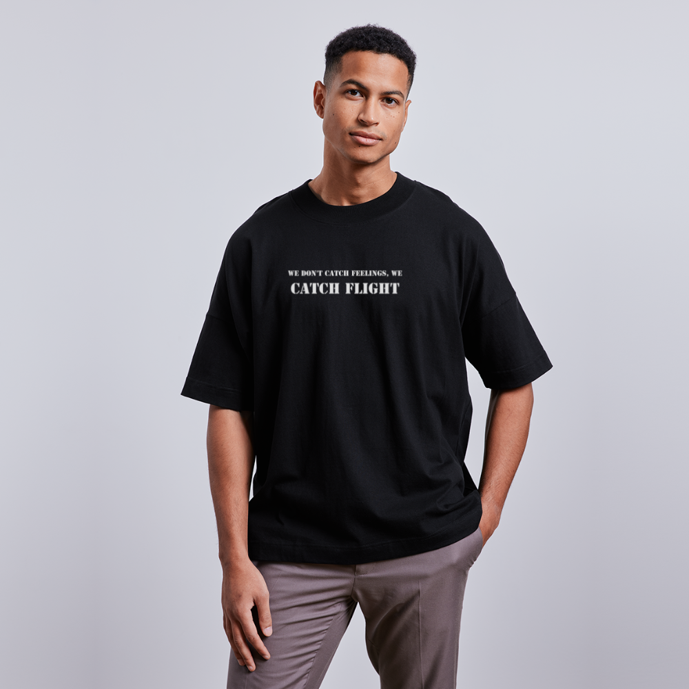 catch flight Original Slogan Oversize t-Shirt - Schwarz