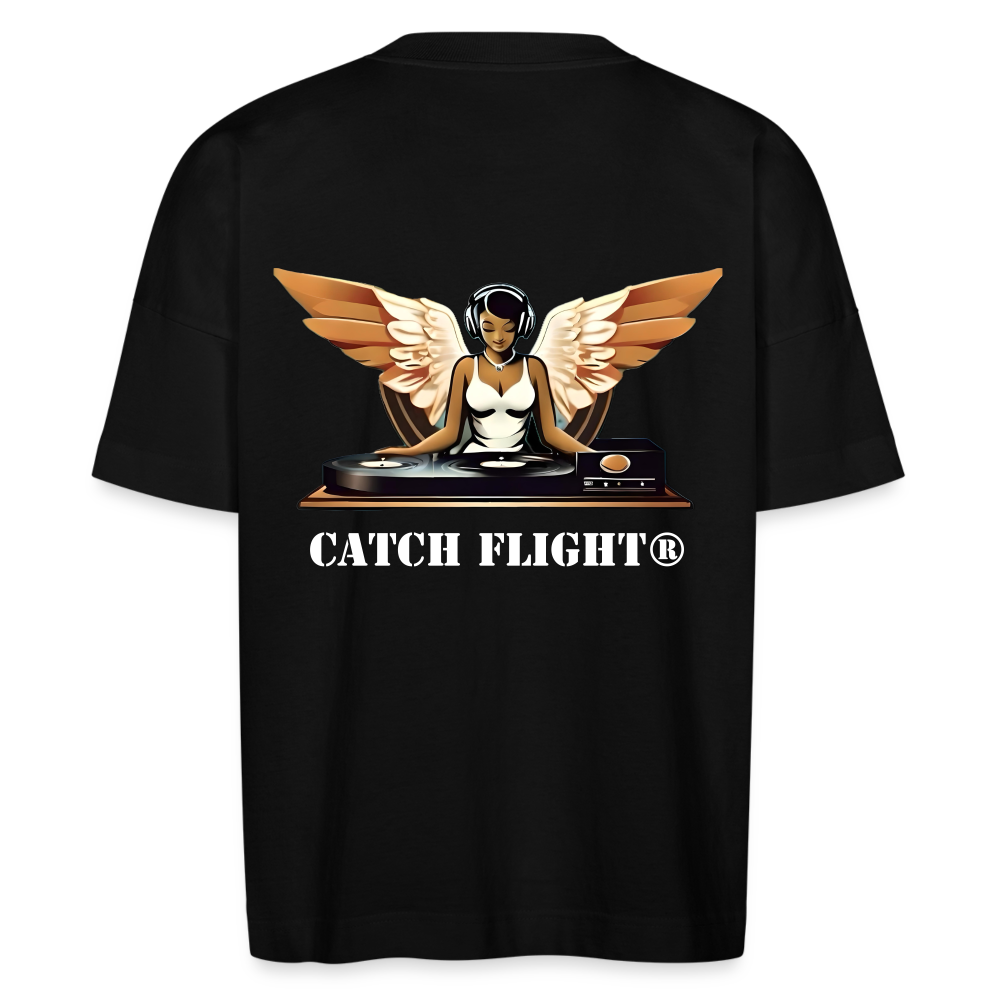 catch flight Original Slogan Oversize t-Shirt - Schwarz