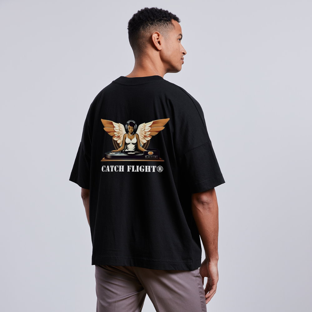 catch flight Original Slogan Oversize t-Shirt - Schwarz
