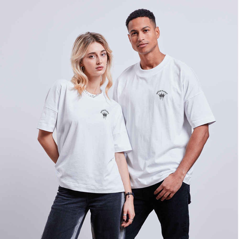 CATCH FLIGHT Original Oversize T-SHIRT DROP THE MIC - weiß