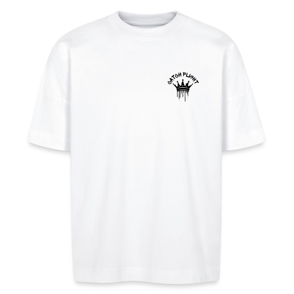 CATCH FLIGHT Original Oversize T-SHIRT DROP THE MIC - weiß
