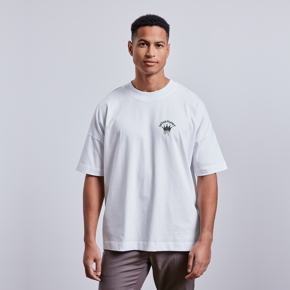 CATCH FLIGHT Original Oversize T-SHIRT DROP THE MIC - weiß