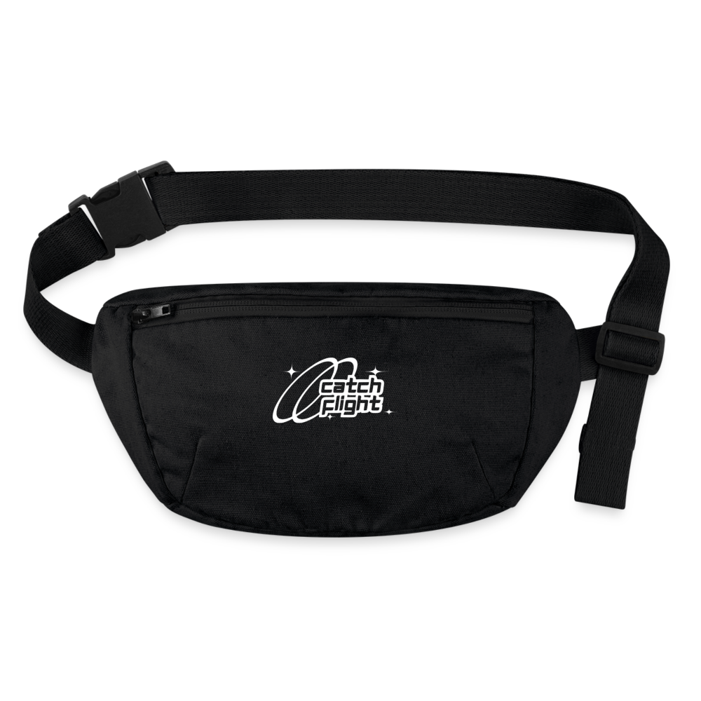 catch flight recycelte Bauchtasche - Schwarz
