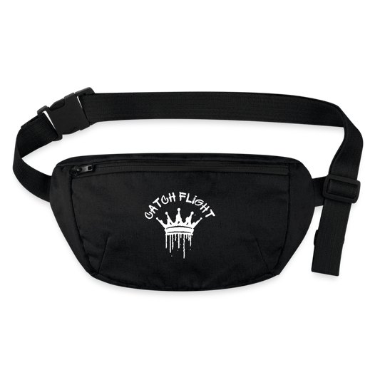 catch flight recycelte Bauchtasche black - Schwarz